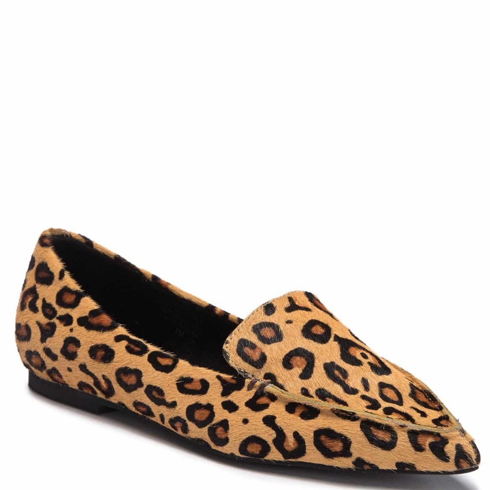 Jeffrey Campbell Leopard Vionnet Pointy Toe Flats